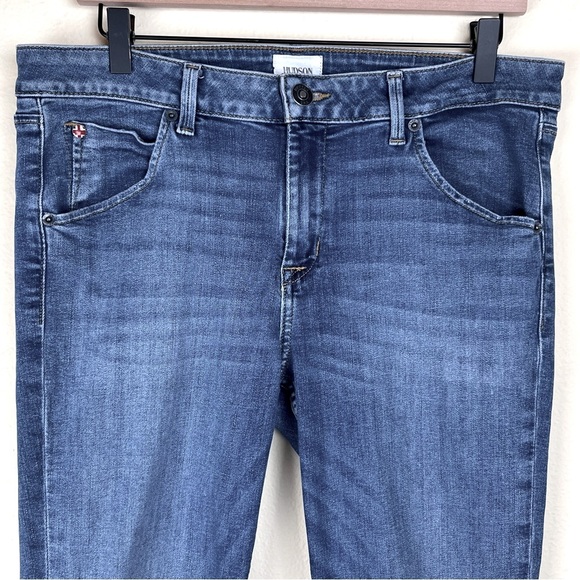 Hudson Jeans Women’s 31 Bacara Crop Straight Cuffed MONMARTRE Medium Wash - Picture 4 of 14